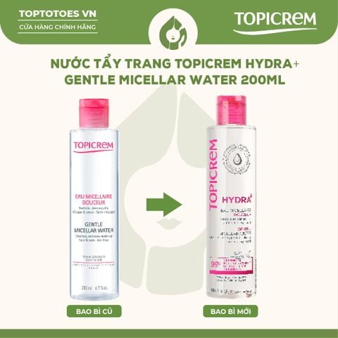 Nước tẩy trang Topicrem Gentle Micellar Water - 200ml (hồng)