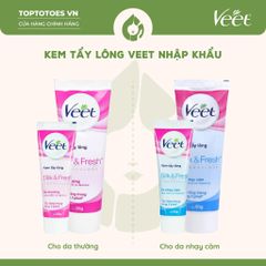 Kem tẩy lông Veet - Hồng 50g (da thường)