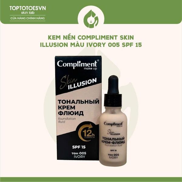 Kem nền Compliment Skin Illusion màu Ivory 005 SPF 15