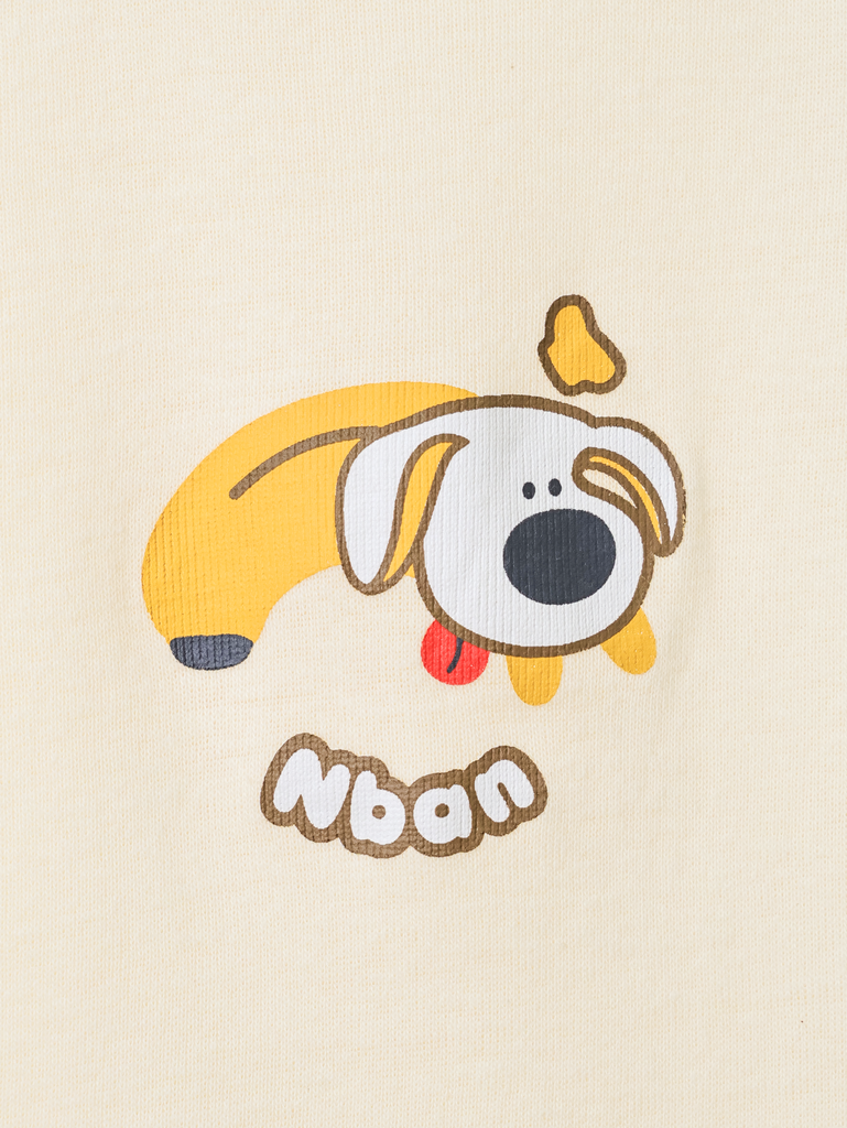 [HONEY] Bộ ngắn sát nách thể thao Honey cho bé (Cún Banana)