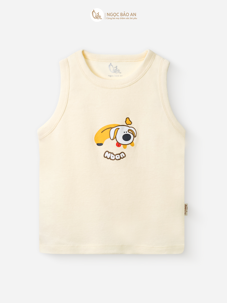 [HONEY] Bộ ngắn sát nách thể thao Honey cho bé (Cún Banana)