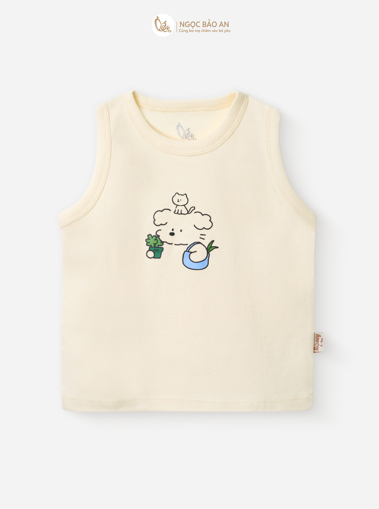 [HONEY] Bộ ngắn sát nách thể thao Honey cho bé (Cún Shopping)