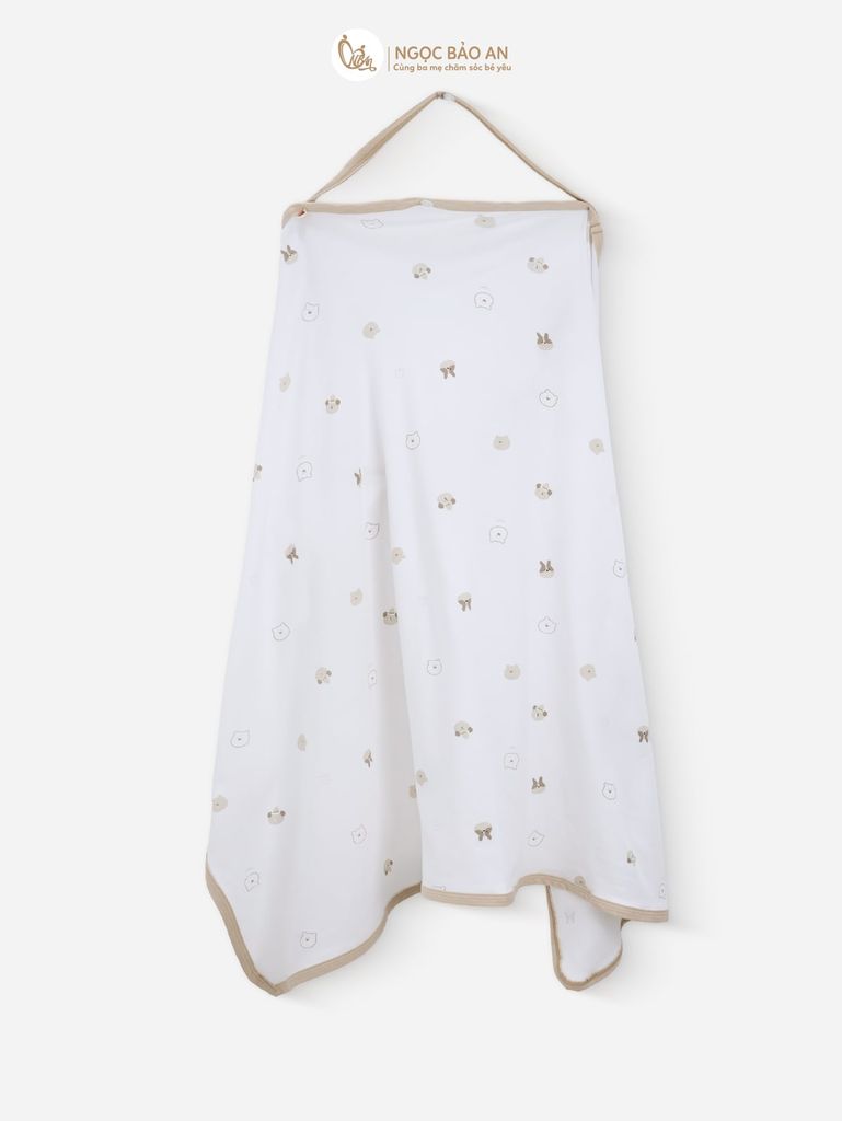 [M&B] Combo Sơ Sinh cotton M&B tone Nâu in hình họa tiết đầy đủ phụ kiện cho bé (Combo Sơ Sinh cotton 2025)