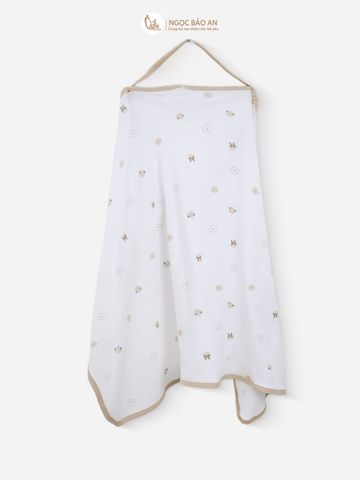 [M&B] Combo Sơ Sinh cotton M&B tone Nâu in hình họa tiết đầy đủ phụ kiện cho bé (Combo Sơ Sinh cotton 2025)