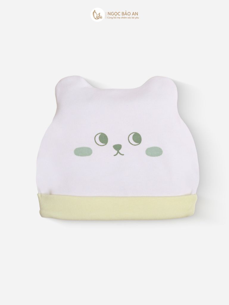 [M&B] Set nón bao tay chân bo cotton sơ sinh ốc sên