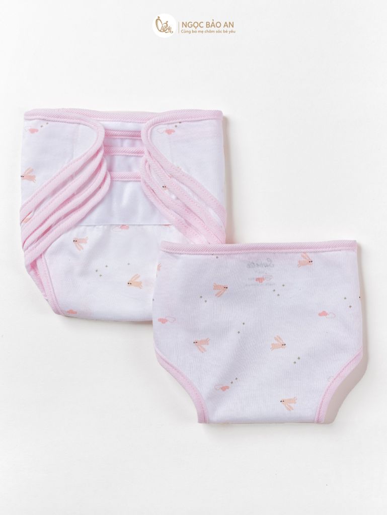 Tã dán sơ sinh in hình Honey cotton