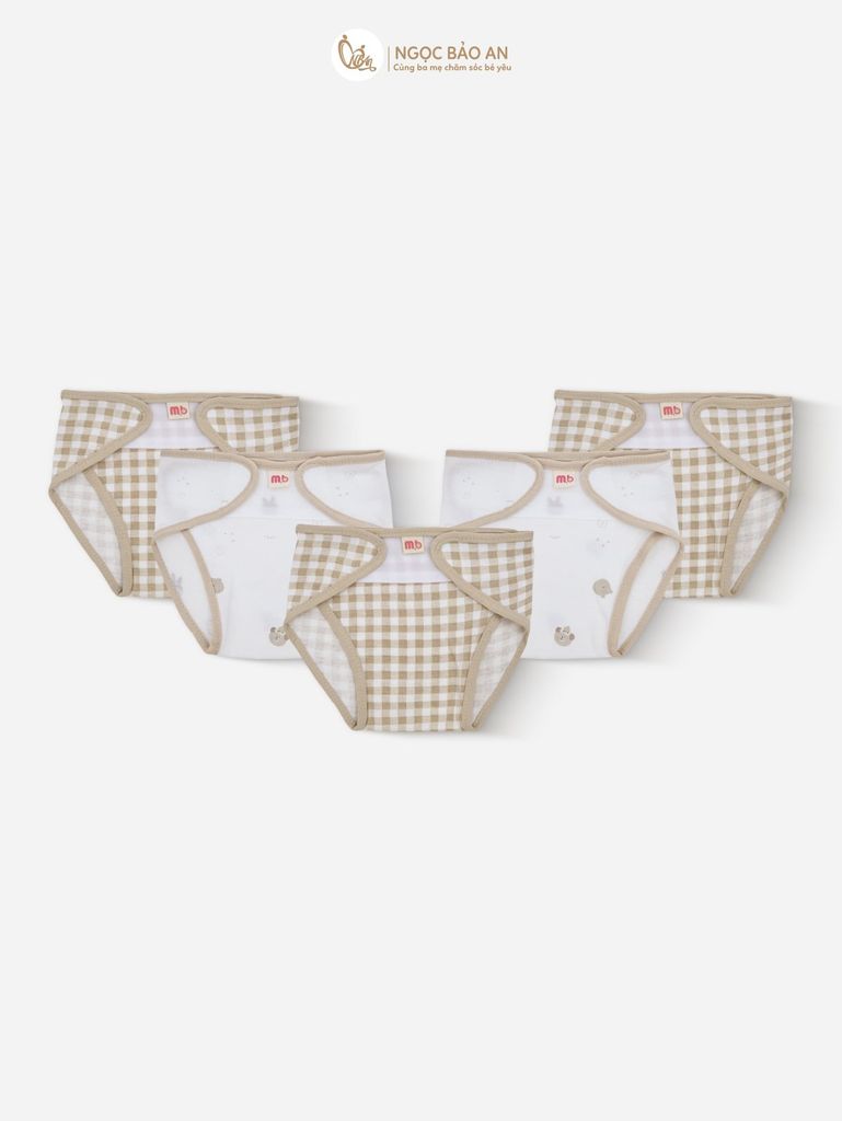 [M&B] Tã dán sơ sinh cotton M&B in hình họa tiết (Combo sơ sinh cotton 2025)