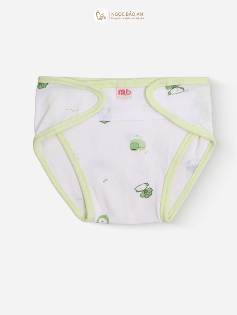 [M&B] Tã dán sơ sinh cotton caro củ cải và ốc sên