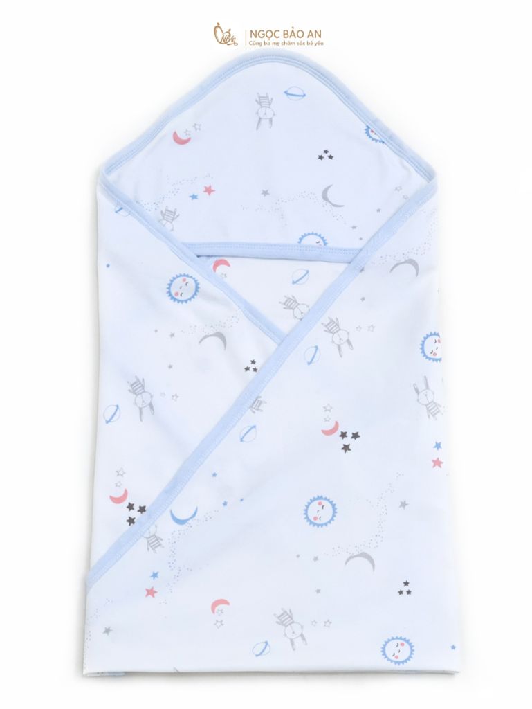 [M&B] Khăn choàng ủ sơ sinh 2 lớp mềm mại