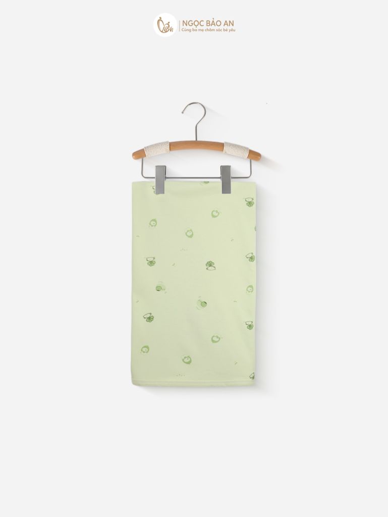 [M&B] Combo Sơ Sinh cotton tone Xanh Bơ in hình họa tiết đầy đủ phụ kiện(CBSScotton2025)