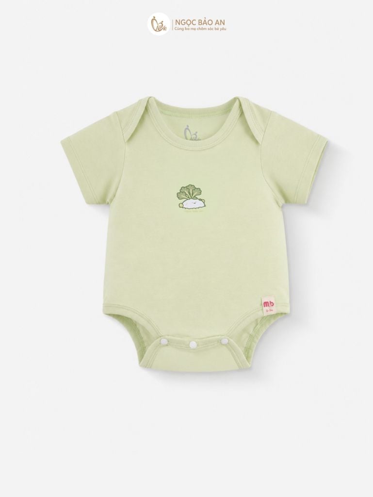 [M&B] Combo Sơ Sinh cotton tone Xanh Bơ in hình họa tiết đầy đủ phụ kiện(CBSScotton2025)