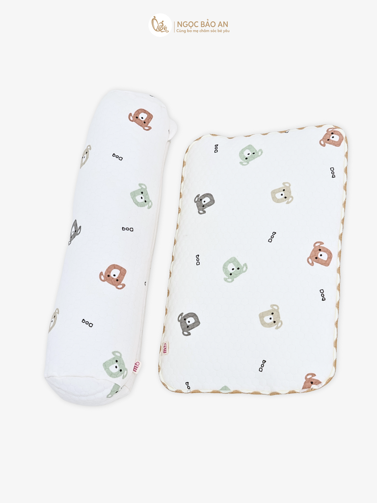 [M&B] Gối nằm chần bông mềm mại giúp bé ngủ ngon 23x35cm