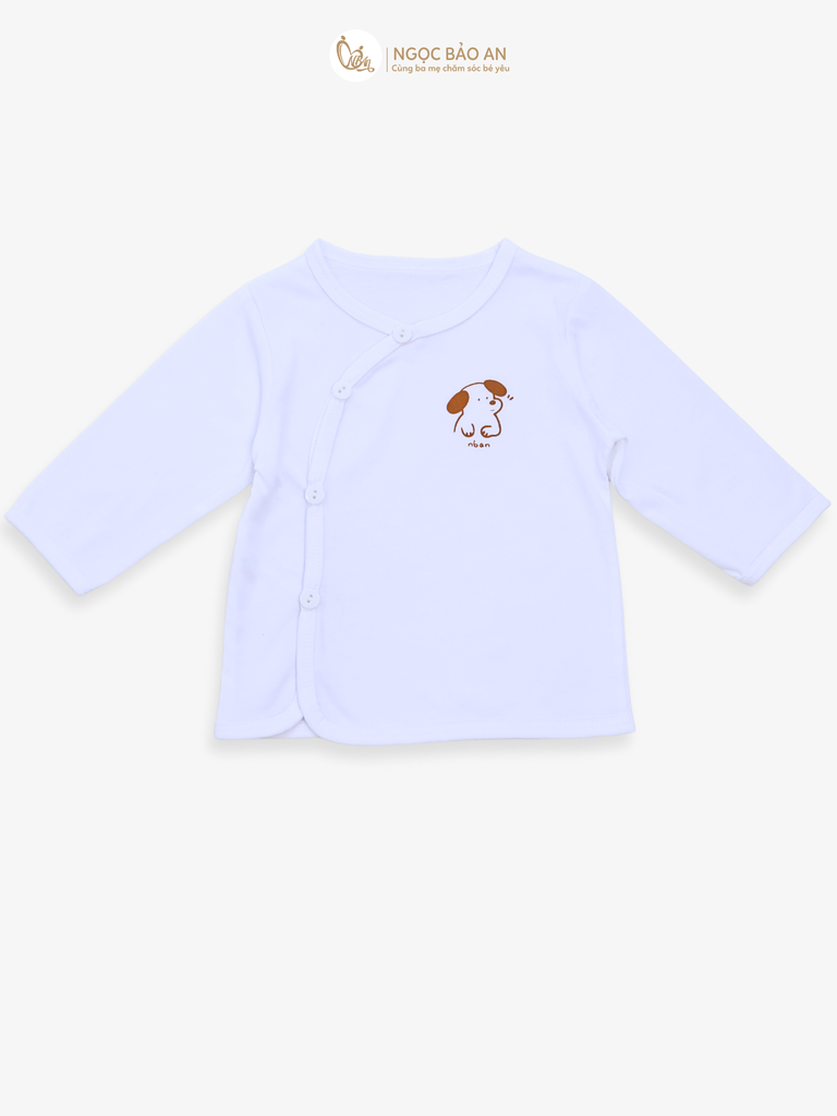 [HONEY] Set 5 áo cotton in hình dành cho bé sơ sinh