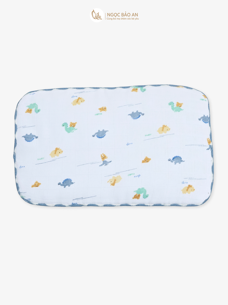 Gối nằm cotton in hình sơ sinh M&b