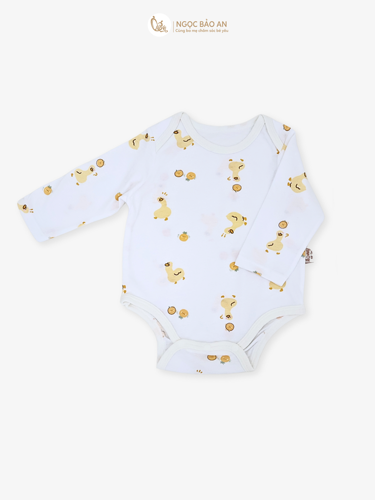 [MẪU 2025] Bodychip tay dài cotton Honey sơ sinh cho bé (Nb-6m)