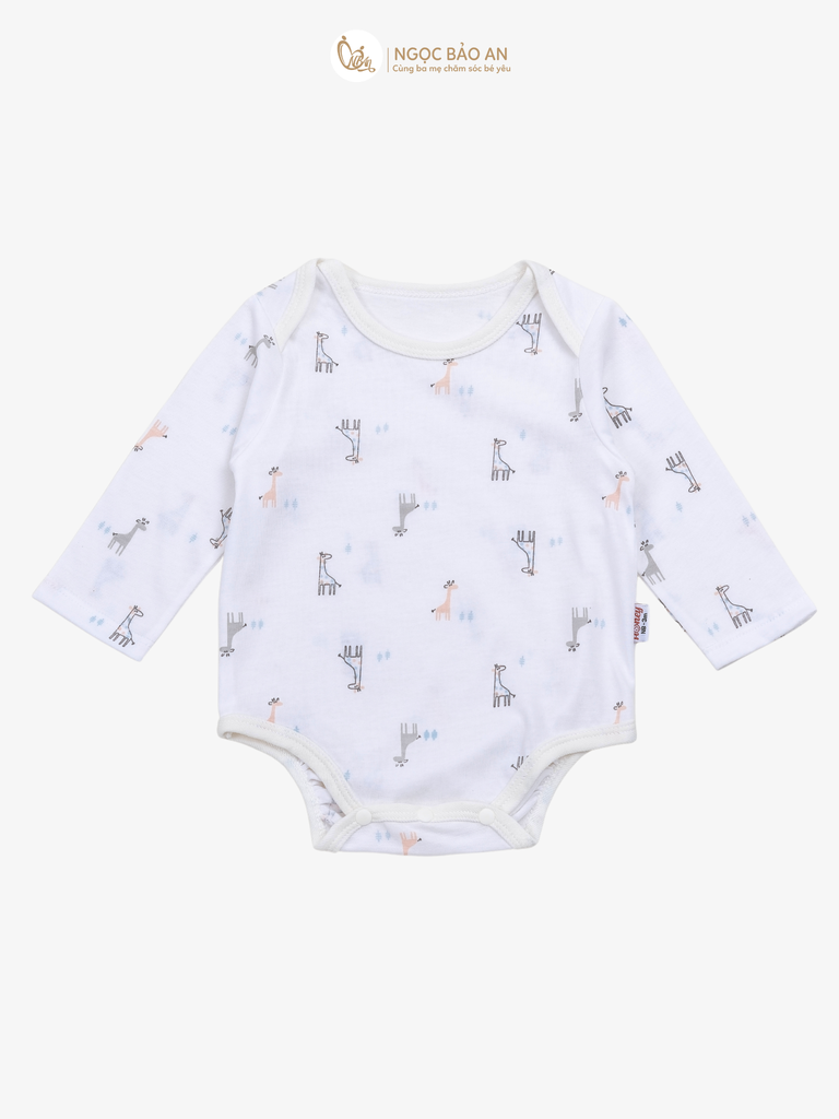 [HONEY] Bộ bodychip tay dài cotton sơ sinh