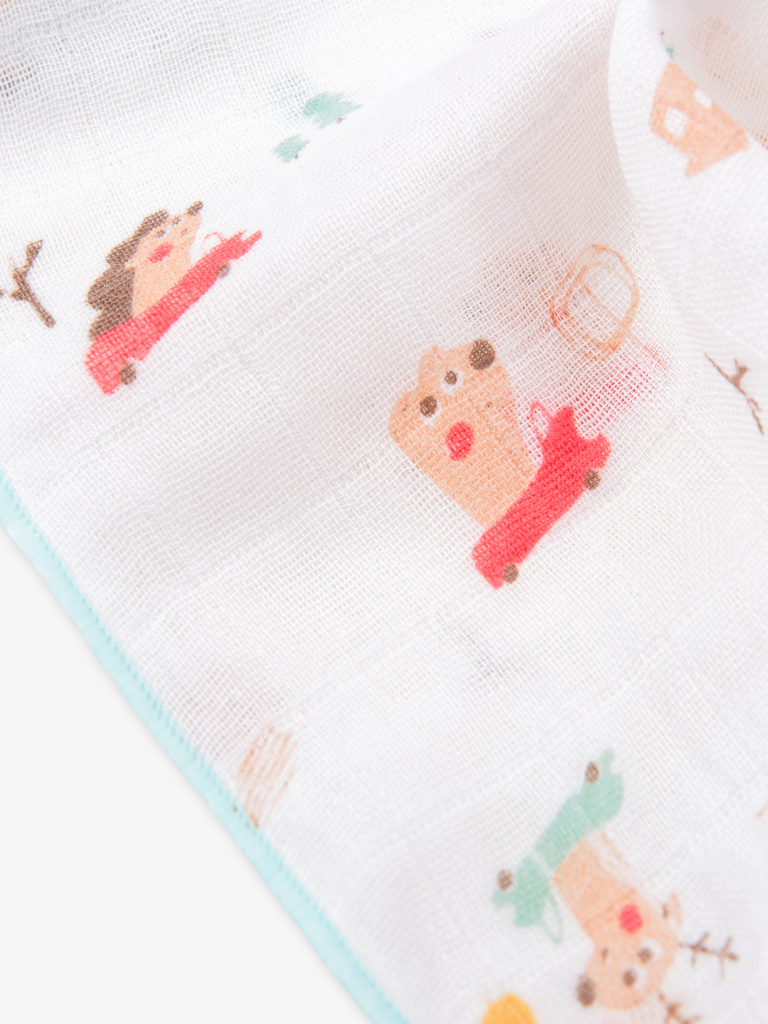 [M&B] Khăn gạc in hình đáng yêu cho bé