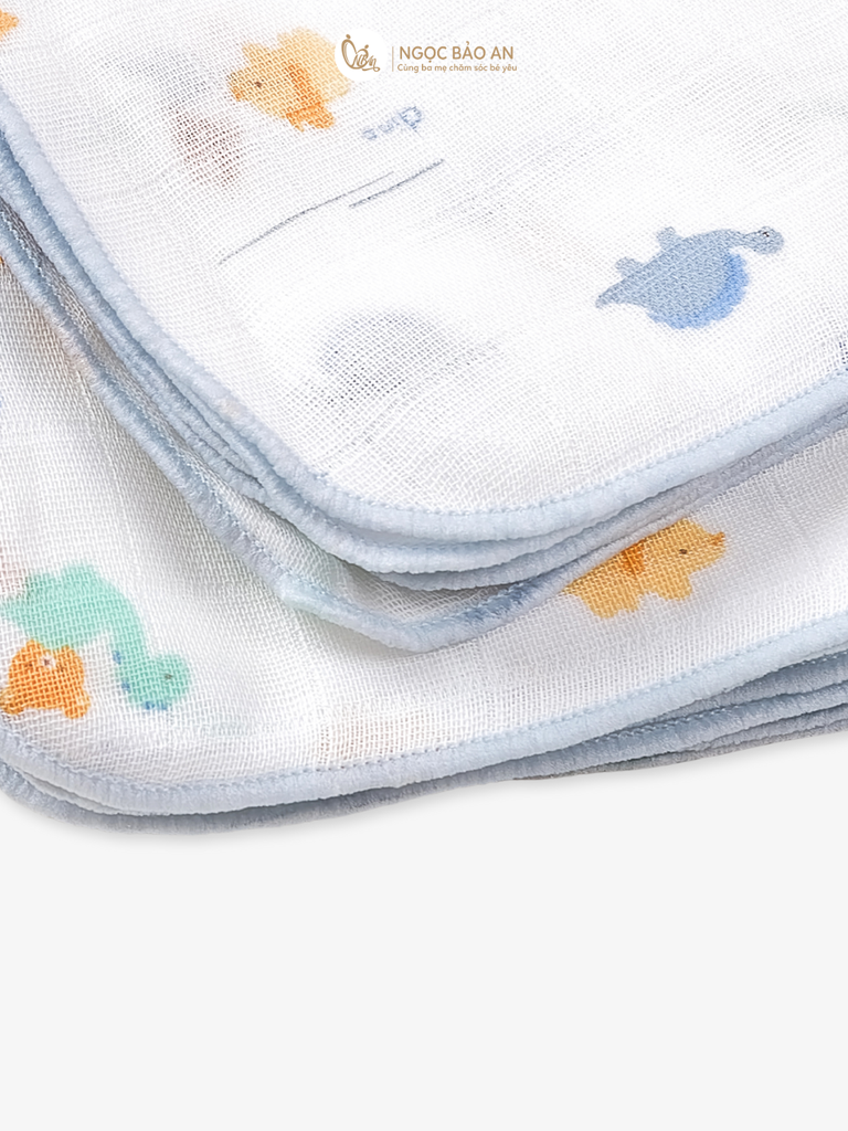[M&B] Khăn gạc in hình đáng yêu cho bé