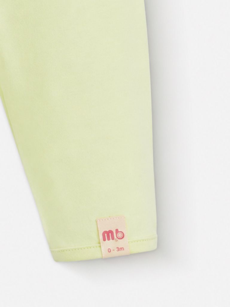 [M&B] Bộ tay dài cài bên cotton củ cải xanh bơ