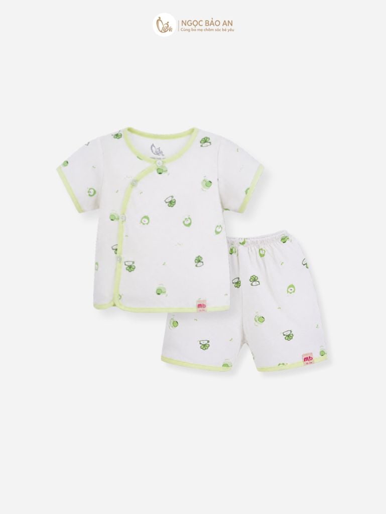 [M&B] Bộ ngắn cài bên cotton củ cải ốc sên