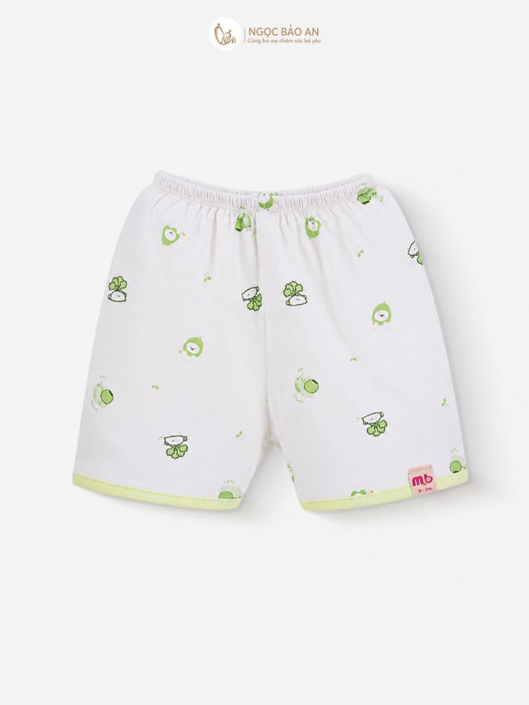 [M&B] Bộ ngắn cài bên cotton củ cải ốc sên