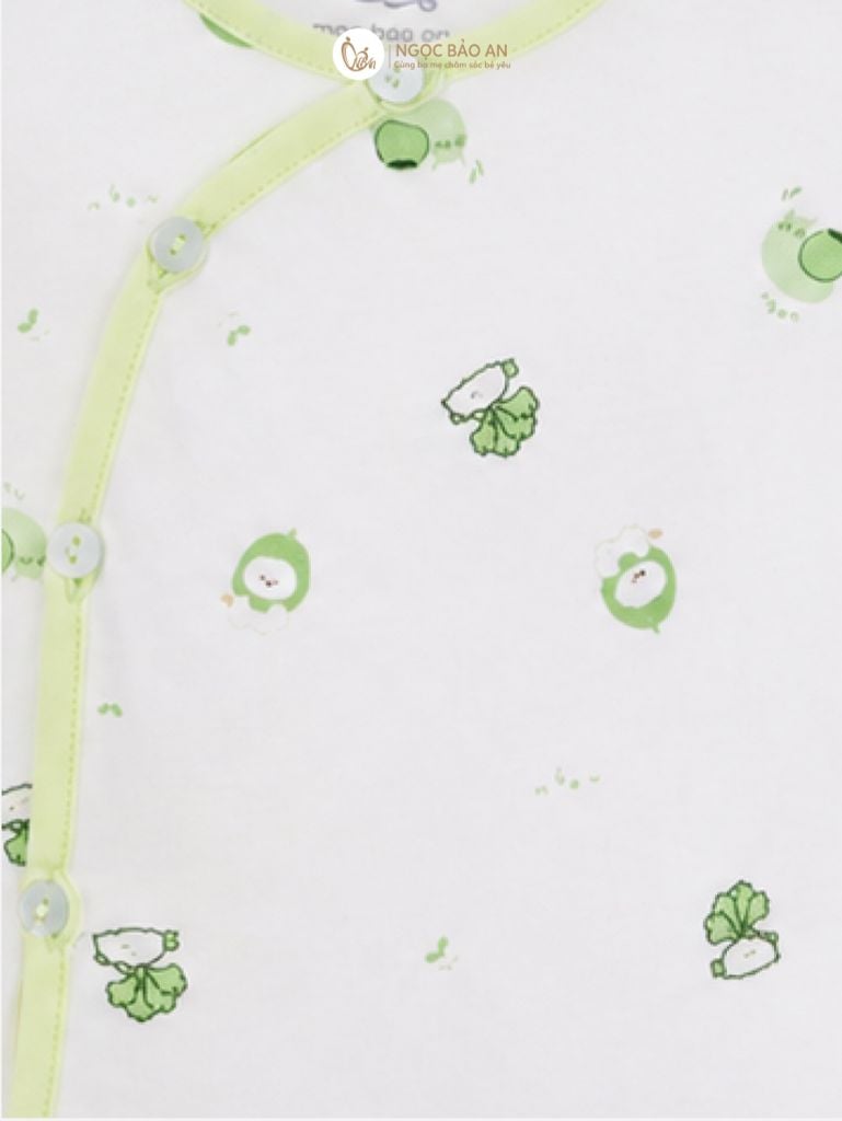 [M&B] Bộ ngắn cài bên cotton củ cải ốc sên
