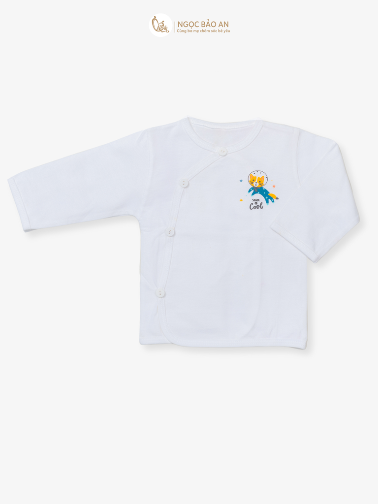 [HONEY] Set 5 áo cotton in hình dành cho bé sơ sinh