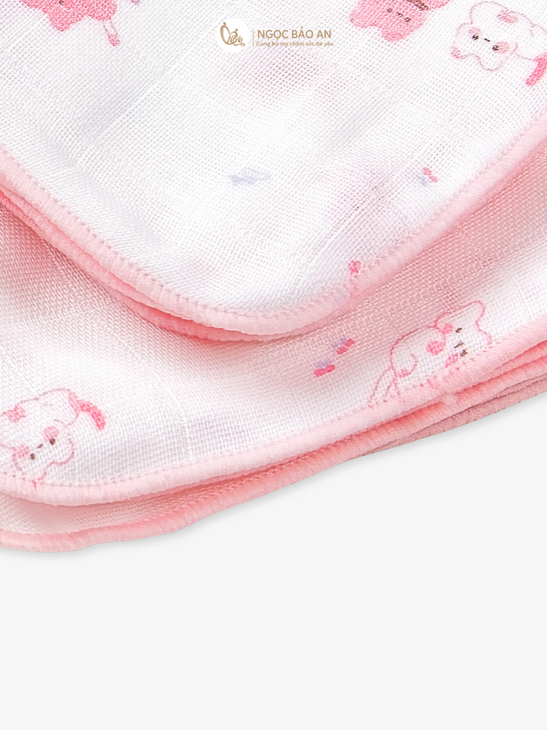[M&B] Khăn gạc in hình đáng yêu cho bé