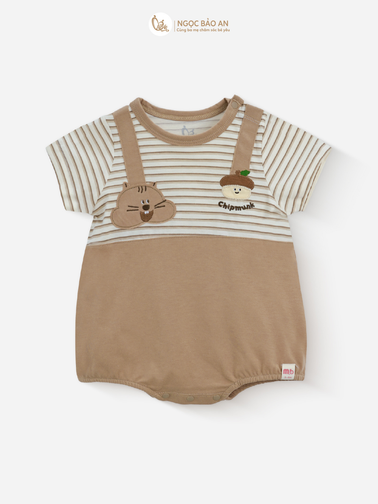 [M&B] BST SÓC: Bodychip bé Trai M&B cotton (Sóc & Hạt dẻ)