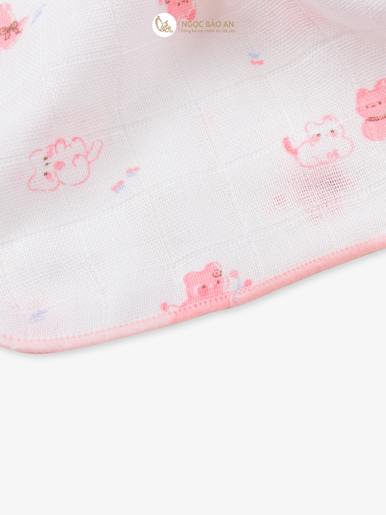 [M&B] Khăn gạc in hình đáng yêu cho bé