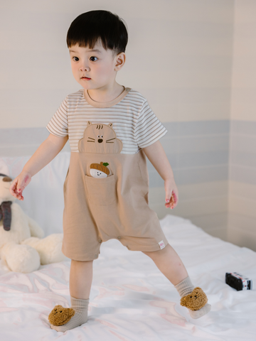 [M&B] BST SÓC: Body đùi bé Trai M&B cotton (Sóc & Hạt dẻ)