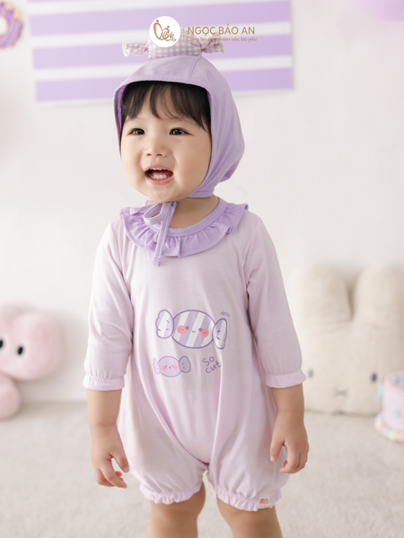 [M&B] BST CANDY: Body đùi tay lửng cotton M&b cho bé (Kẹo Cute)
