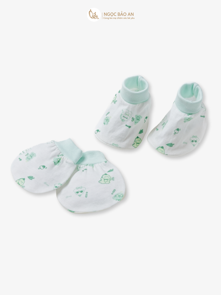 [HONEY] Bộ bao tay chân sơ sinh Honey cotton