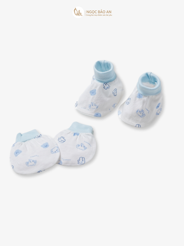 [HONEY] Bộ bao tay chân sơ sinh Honey cotton
