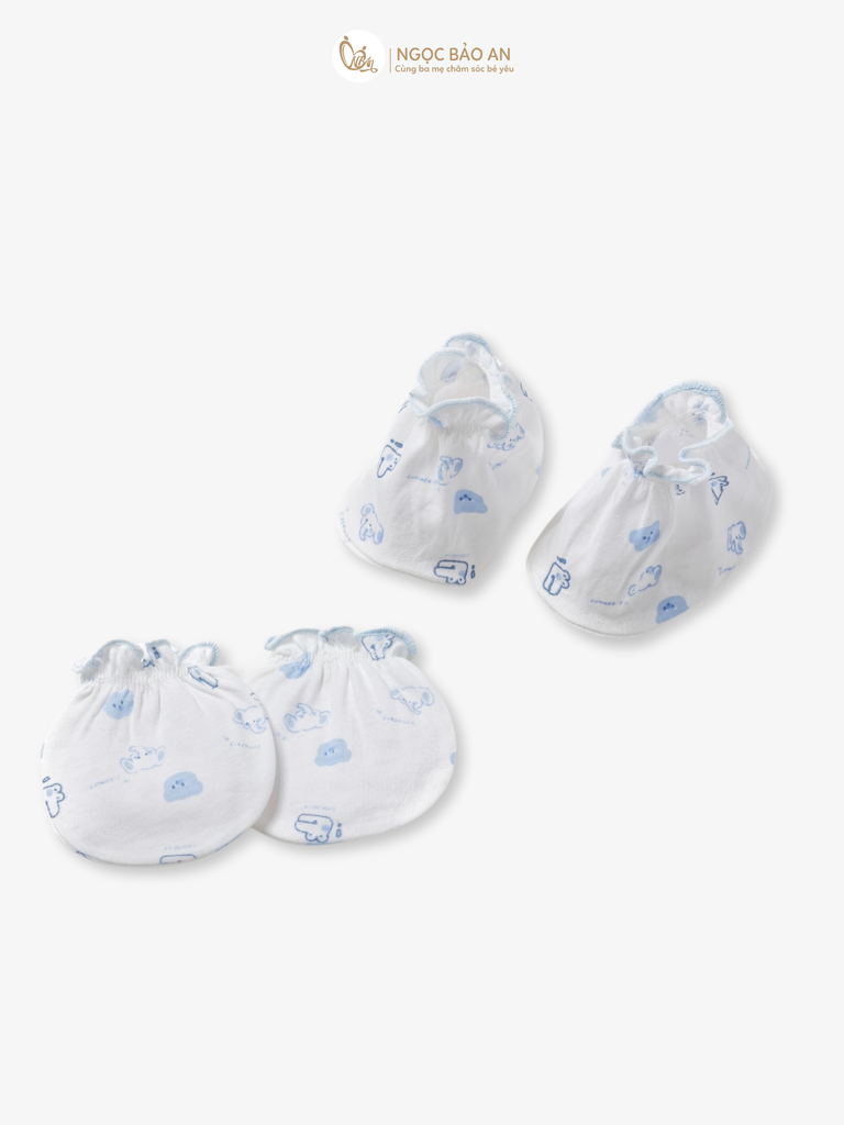 [HONEY] Bộ bao tay chân sơ sinh Honey cotton