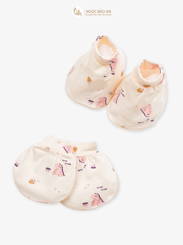 [M&B] Set bao tay chân bo sơ sinh chất vải rayon thoáng mát