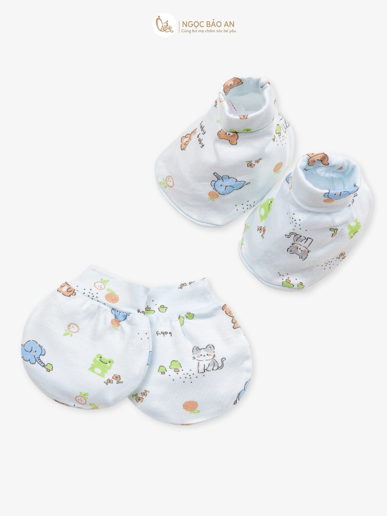 [M&B] Set bao tay chân bo sơ sinh chất vải rayon thoáng mát
