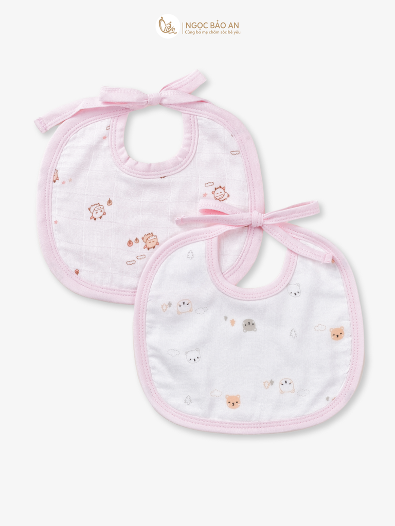 Yếm Honey Bamboo - Cotton cho bé