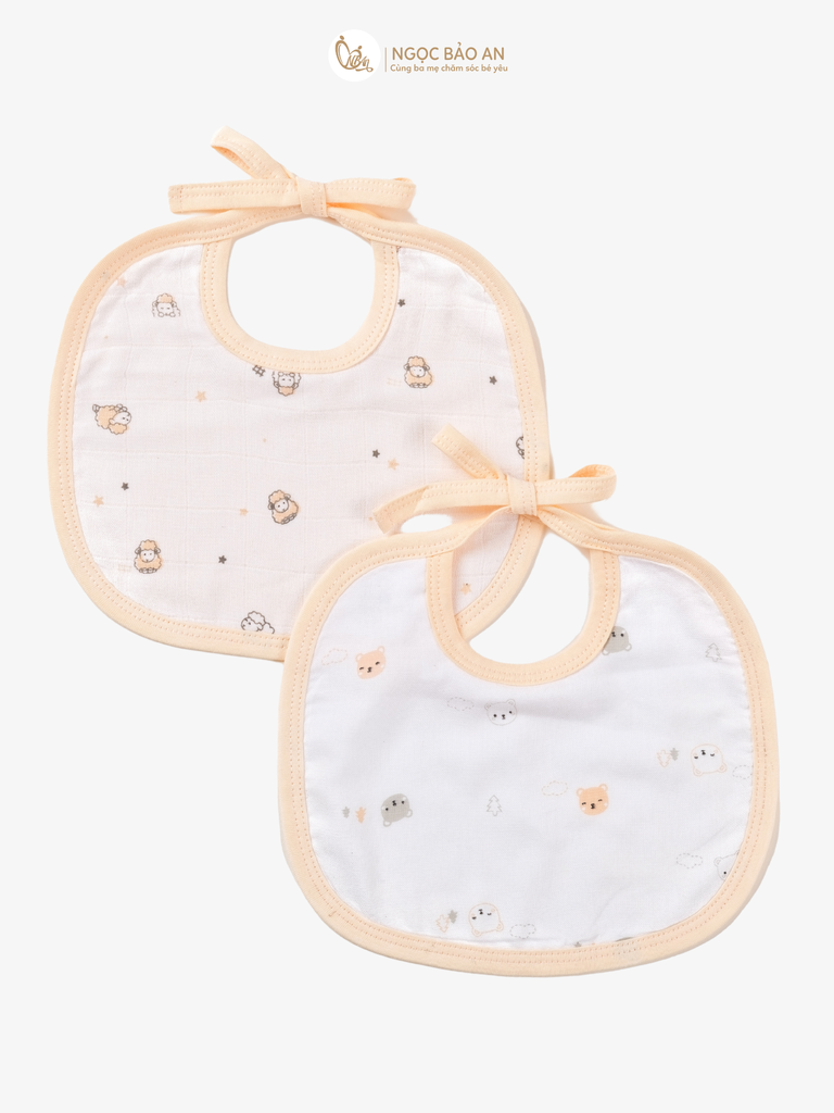 Yếm Honey Bamboo - Cotton cho bé