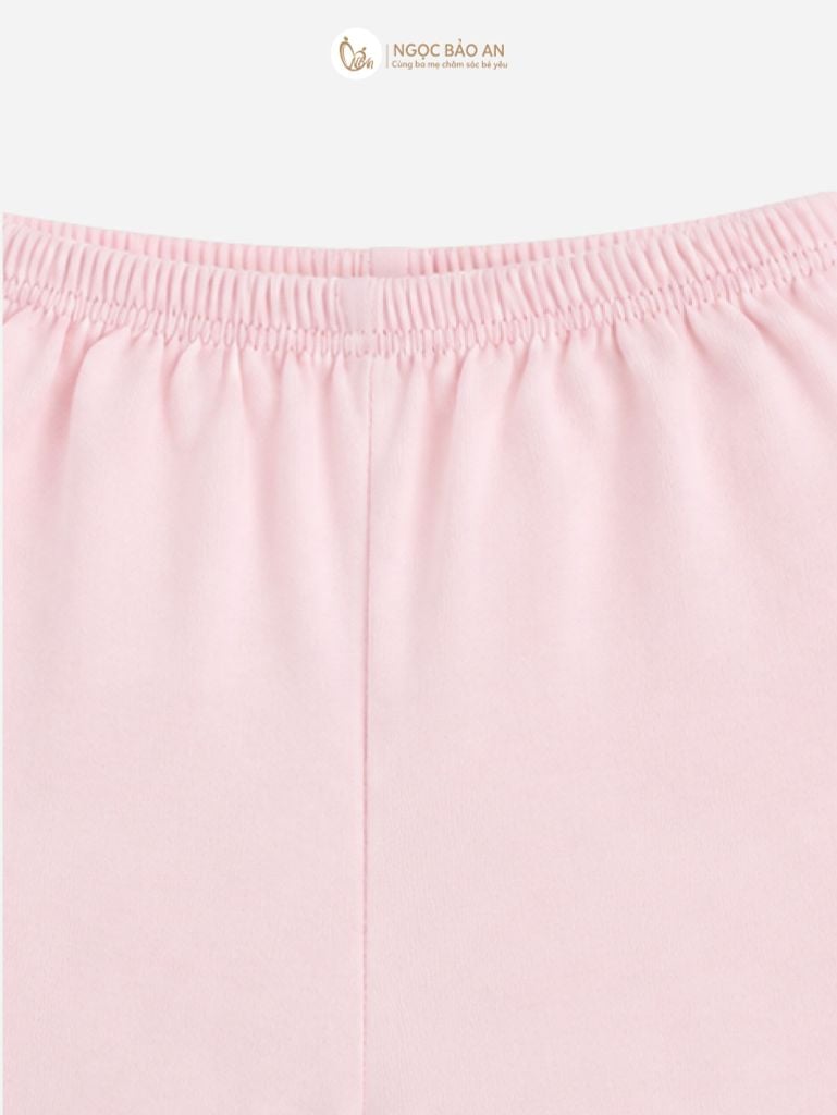 [M&B] Bộ ngắn cài bên cotton caro hồng đào