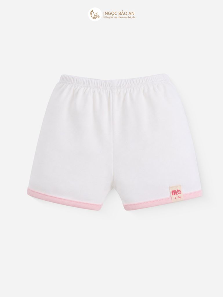 [M&B] Bộ ngắn cài bên cotton hồng đào