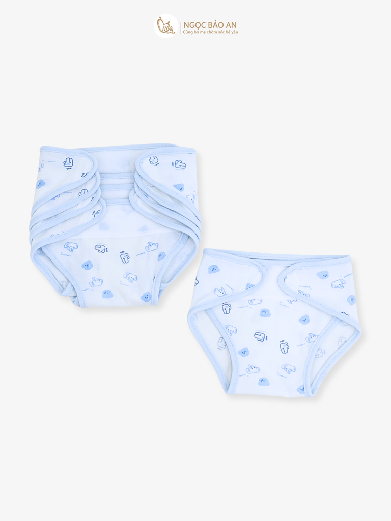 Tã dán sơ sinh in hình Honey cotton