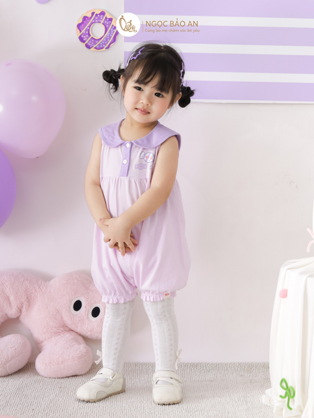 [M&B] BST CANDY: Body đùi sát nách cotton dáng bí M&b cho bé (Kẹo Cute)