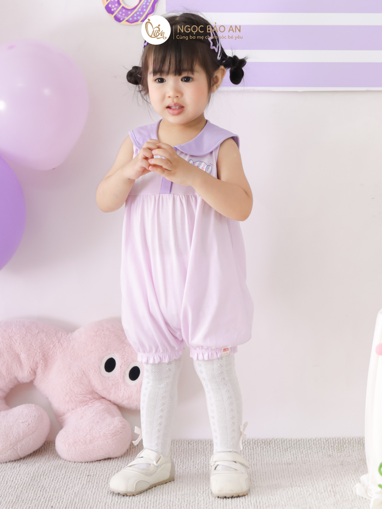 [M&B] BST CANDY: Body đùi sát nách cotton dáng bí M&b cho bé (Kẹo Cute)