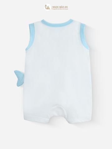 [M&B] Body đùi cotton bé trai tay cộc (Cá Voi Xanh)