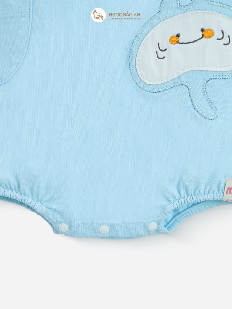 [M&B] Bodychip cotton tay ngắn cho bé (Cá Xanh)