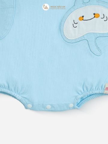 [M&B] Bodychip cotton tay ngắn cho bé (Cá Xanh)