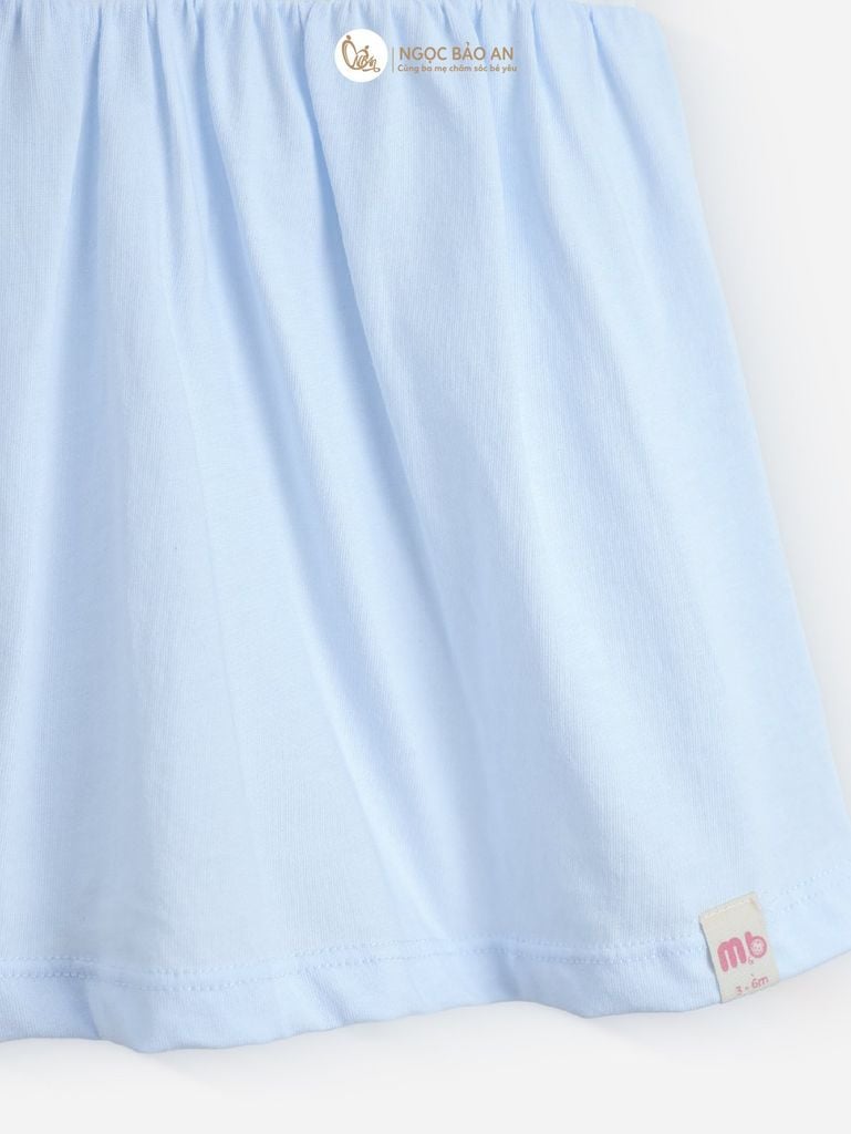 [M&B] Body đùi giả đầm xòe cotton bé gái (Cá Xanh)