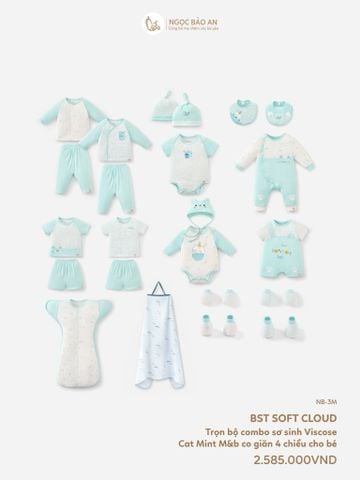 [M&B] CB4: Combo Chu Đáo Cat Mint (NB-3m)