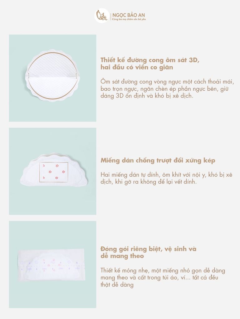 [M&B] Miếng lót thấm sữa M&B (hộp 30 miếng)